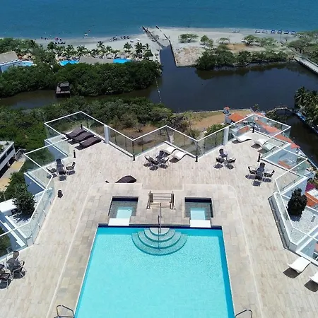 Apto Con Servicio De Playa, Terraza Con Vista 360
